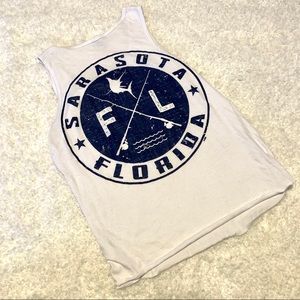 Miami Style - Sarasota Florida White Tank Top